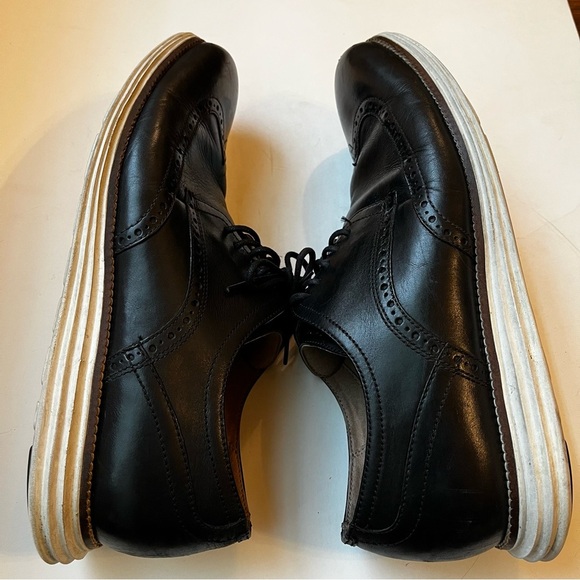 Cole Haan Walk Hero Black Lace Shoes with Rubber Soles Size Men's 12 - Picture 11 of 14